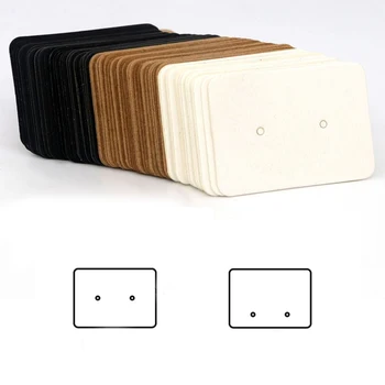 100 قطعة 2.5x3.5 سنتيمتر لامعة الذهب اللون فارغة كرافت ورقة أقراط بطاقة حزمة لصنع المجوهرات DIY بها بنفسك اكسسوارات لوازم بالجملة