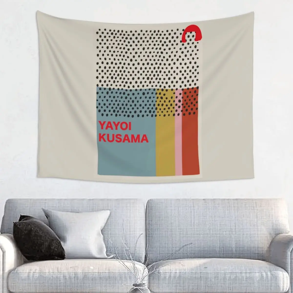 Yayoi Kusama Infinity Dots Hippie Tapestry for Bedroom Decoration Tapestries Home Decor