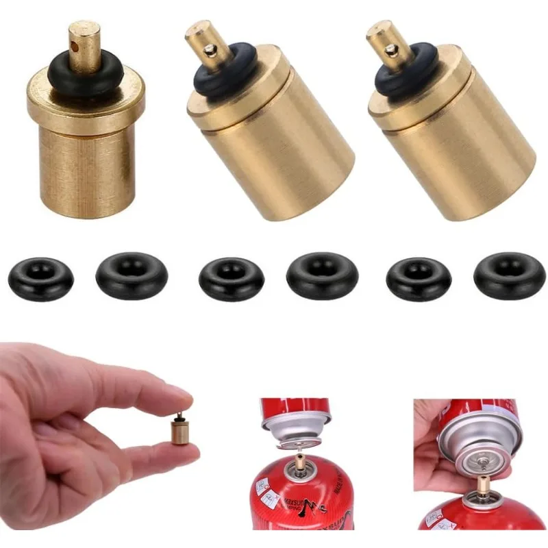 3Pcs Gas Refill Adapter Tips Inflation Valve Nozzle Connector for Thermacell Cartridge Refilling Butane Cylinder  Tank Canister - view 4