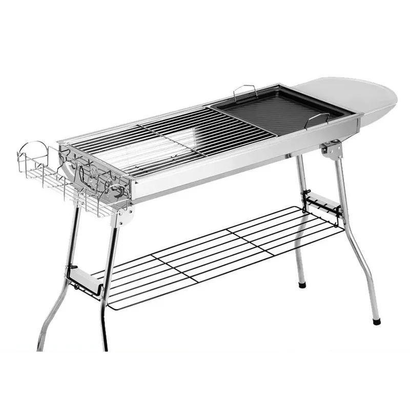 Großer klappbarer Holzkohlegrill für Outdoor-Camping …