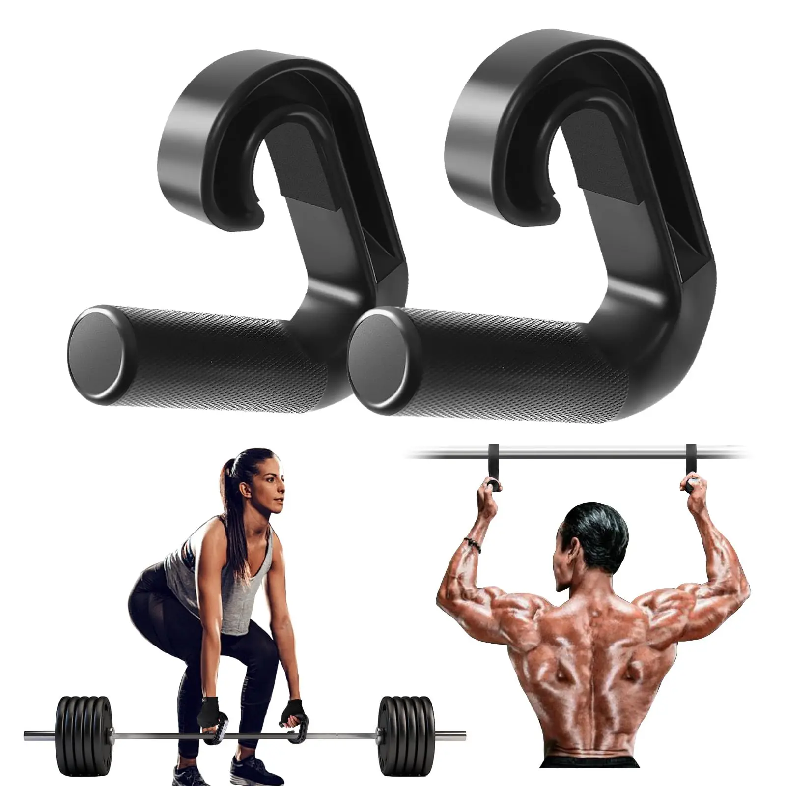 

Neutral Grip Pull Up Handle for Pull Ups & Deadlift Heavy Duty Multi-Purpose Handles Ergonomic Workout Handle & Exercise Machine