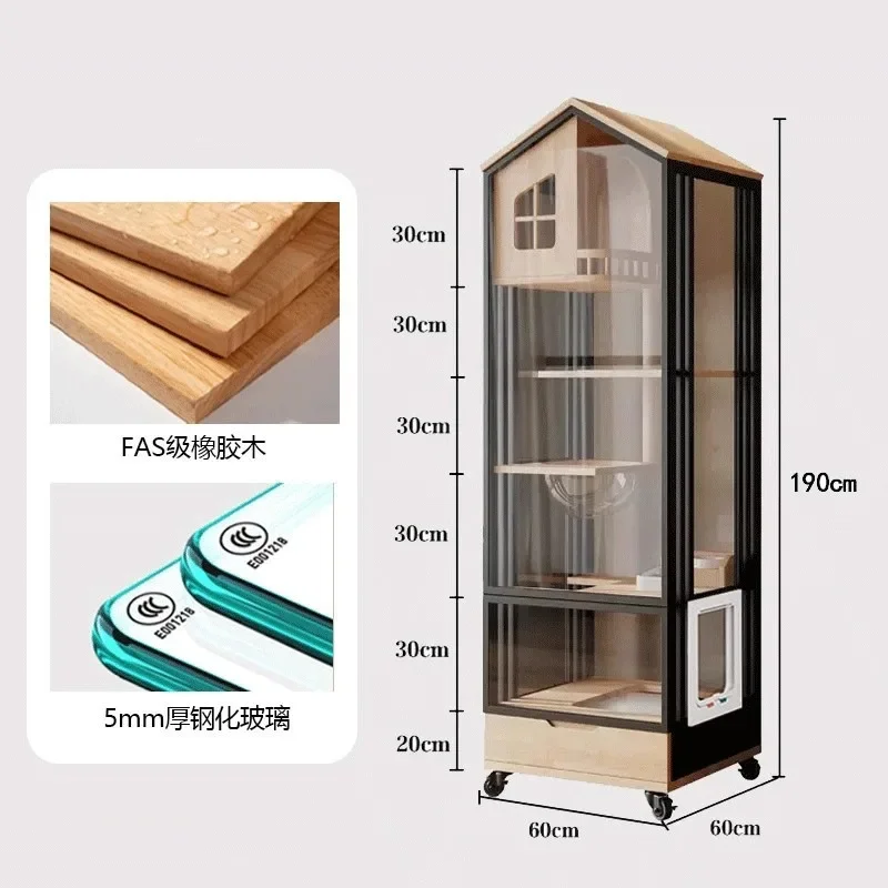 Luxury cat villa, high-end advanced five-layer cat cabinet, large space for cat nest