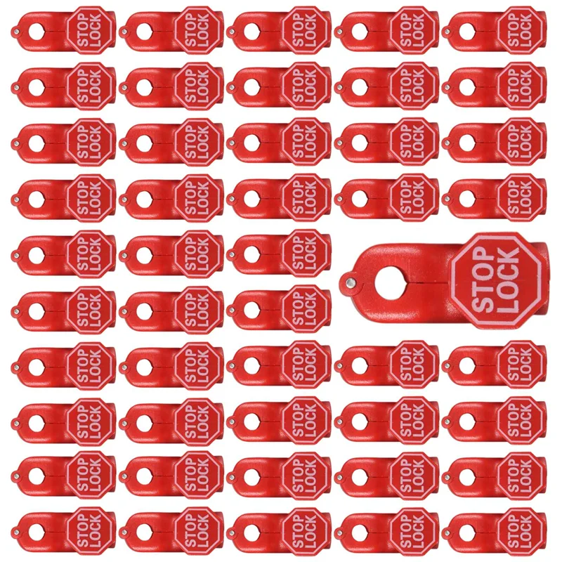 

LLCS-Peg Hook Lock Stop Lock 100 Pieces Plastic Red Stop Lock Anti-Theft Lock Retail Pin Hook Safety Display Hook Lock