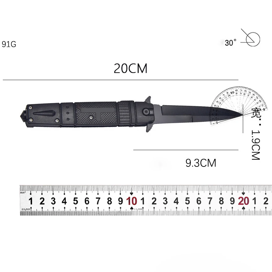 1PC High hardness outdoor folding knife, sharp household fruit knife, camping knife, open box knife, self-defense knife