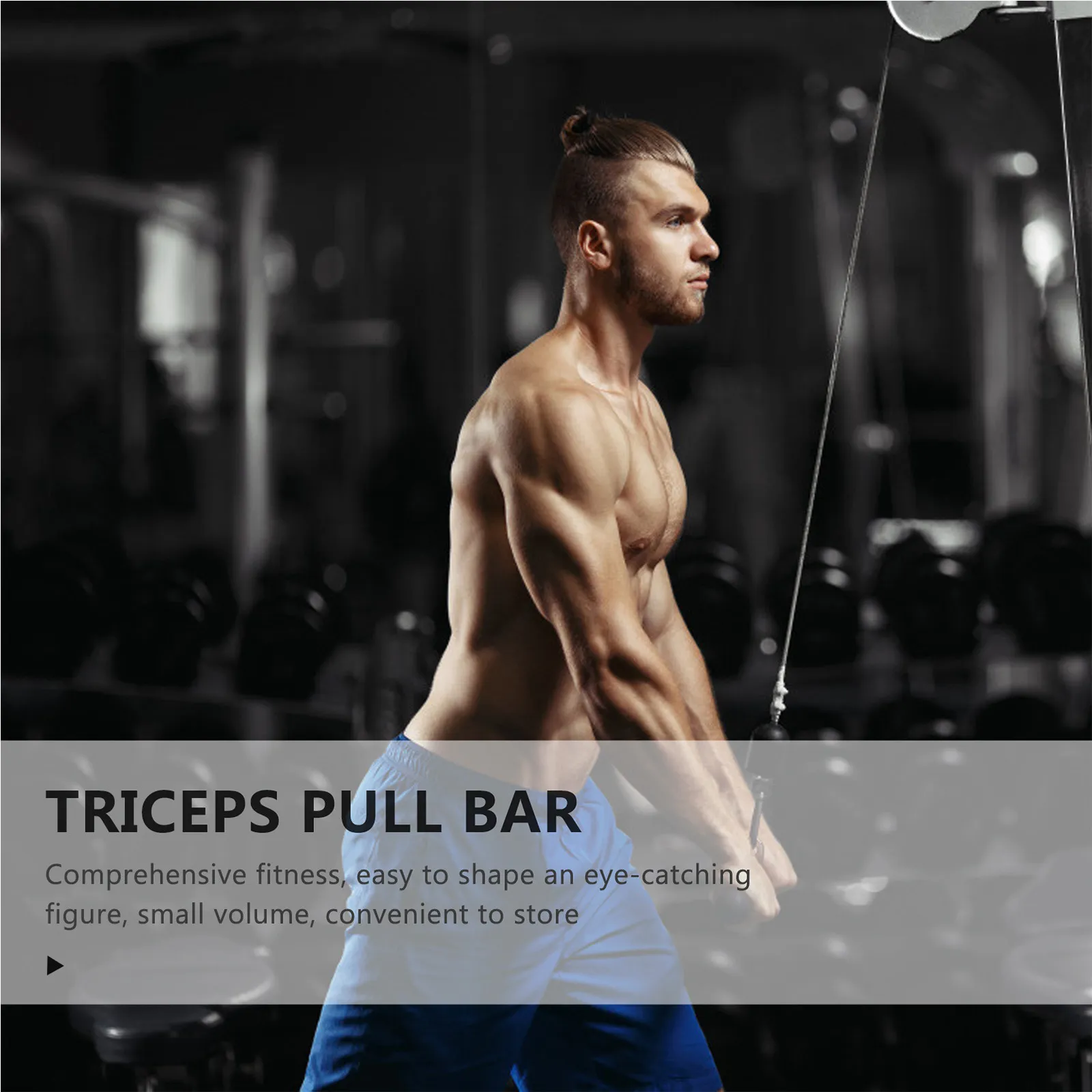 Premium Pull-Down Handle for Back, Triceps & Biceps Training – Gym Fitness Muscle Trainer