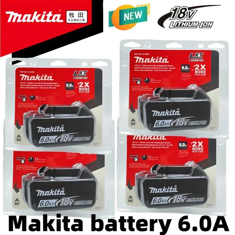 

100% Genuinel Makita 18V 6.0Ah Battery,for Makita DUM111ZX LXT Grass Shear,Electrician Scissors,DGA404 BL1830B BL1840B battery