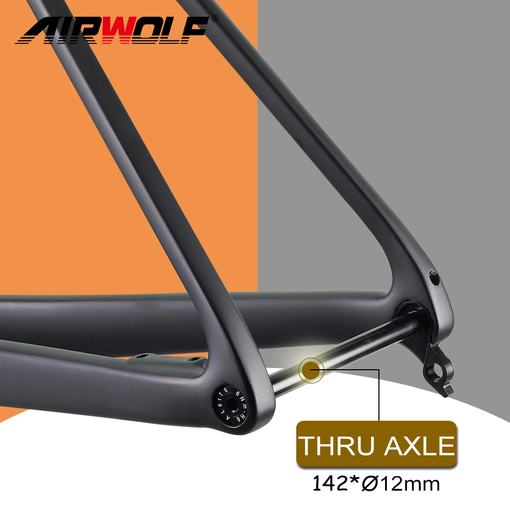 Airwolf Super Light T1100 Multicolor Carbon Road Bike Frame Max 700*38C Tires Climbling Road Bike Frame Carbon Bicycle Frame