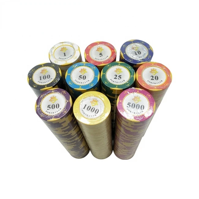 Clay Poker Chips set 500 Piece with Aluminium Box