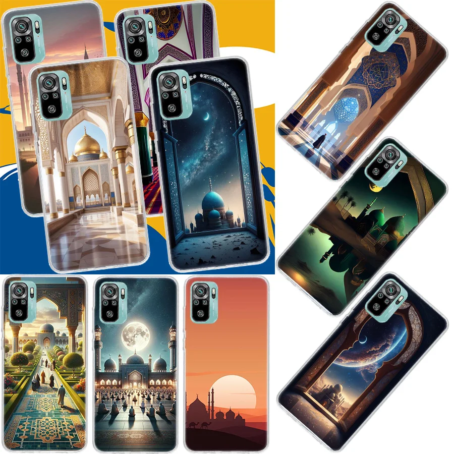 Islam Muslim Mosque Phone Case For Xiaomi Mi 12T Pro 12X 11 Ultra 10 12 Lite 13 5G 11i 11T 10T 9 9T 8 6X 5X Cover Soft Fundas Pa