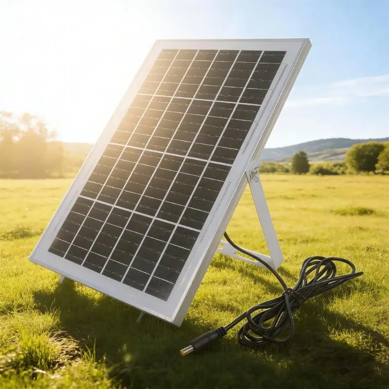 

1Set Reliable 12W Solar Charging Panel for Outdoor Devices Security Cameras Fan and More Featuring Durability Build F19E