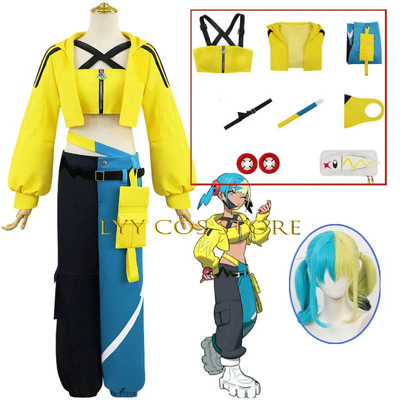 

Anime Z-A Canari Cosplay Costume Kalos Canari Wig Uniform Suit Halloween Costume Outfit for Woman Girl