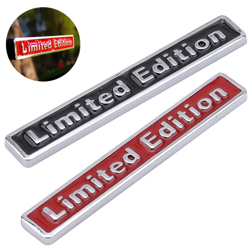

Luxury 3D Metal Car Emblem Badge Sticker 1Pcs Limited Edition for Auto Side Fender Rear Trunk Decoration