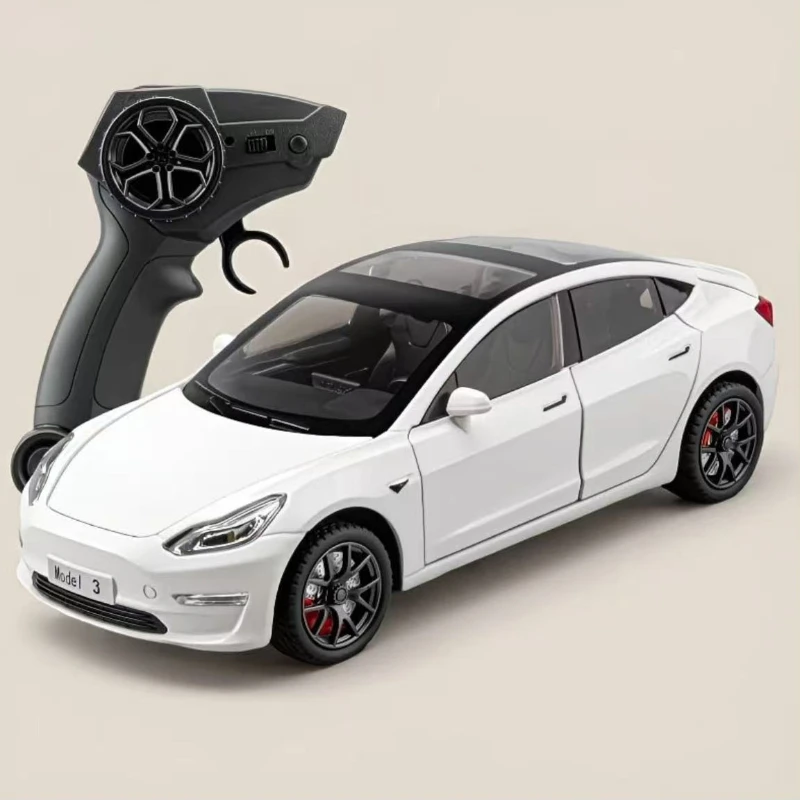 

Simulation 1:24 model3 alloy sound and light remote control car model children's birthday gift advanced collectible toy