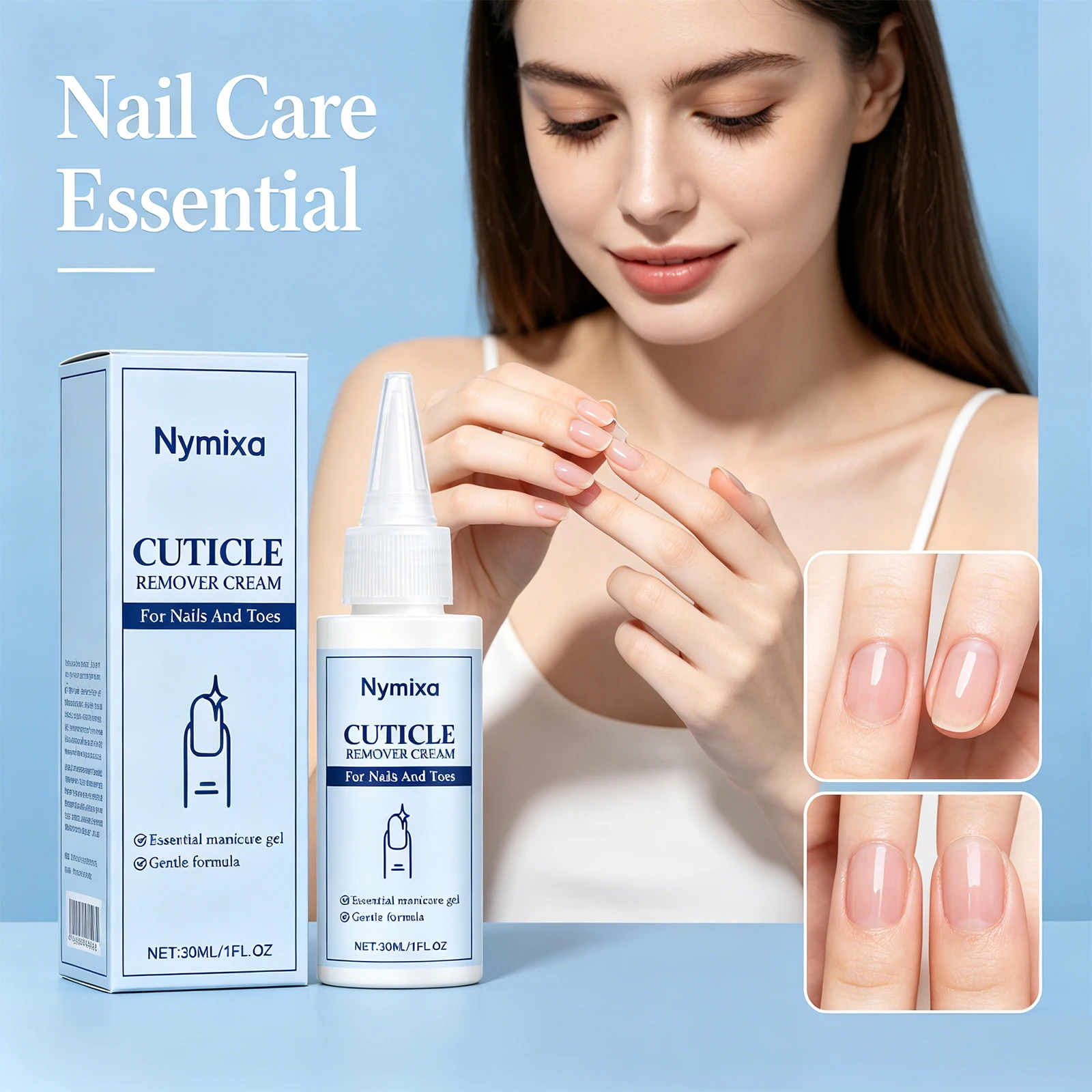 

Nail Care Gel Cuticle Softener Moisturizing Hand Foot Nail Smooth Shine Gentle Dead Skin Remover Daily Nail Repair Treatment