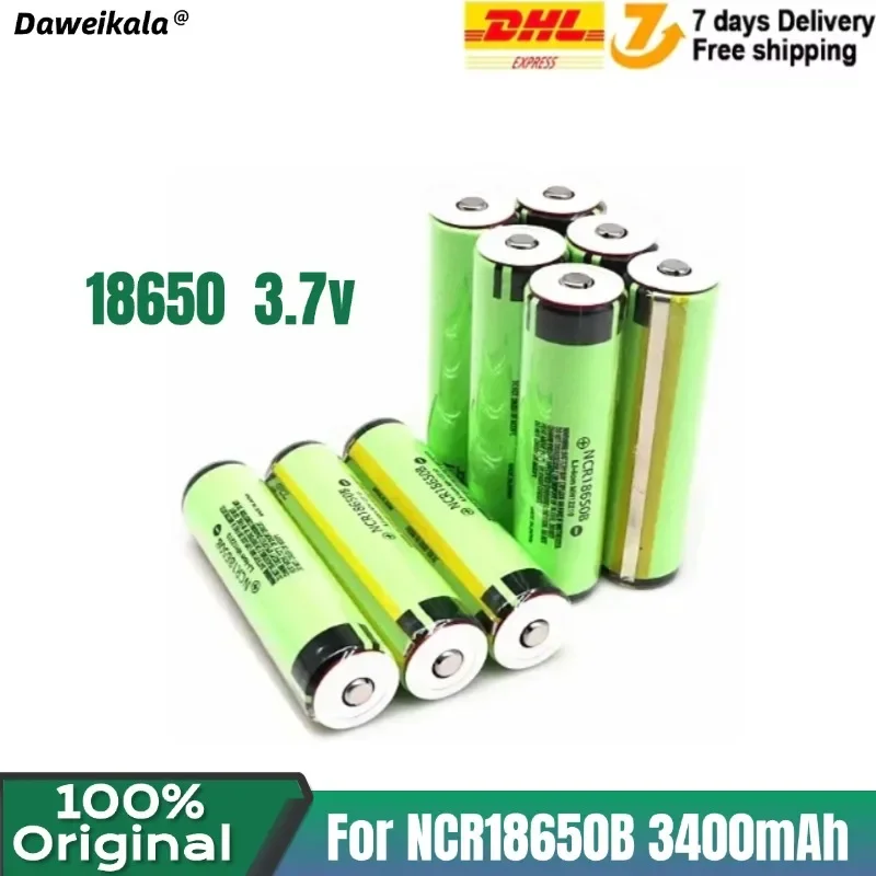 

100% Original 18650 battery 3.7v PCB battery For NCR18650B 3400mAh 3.7V Li-ion Rechargeable battery PCB Protected