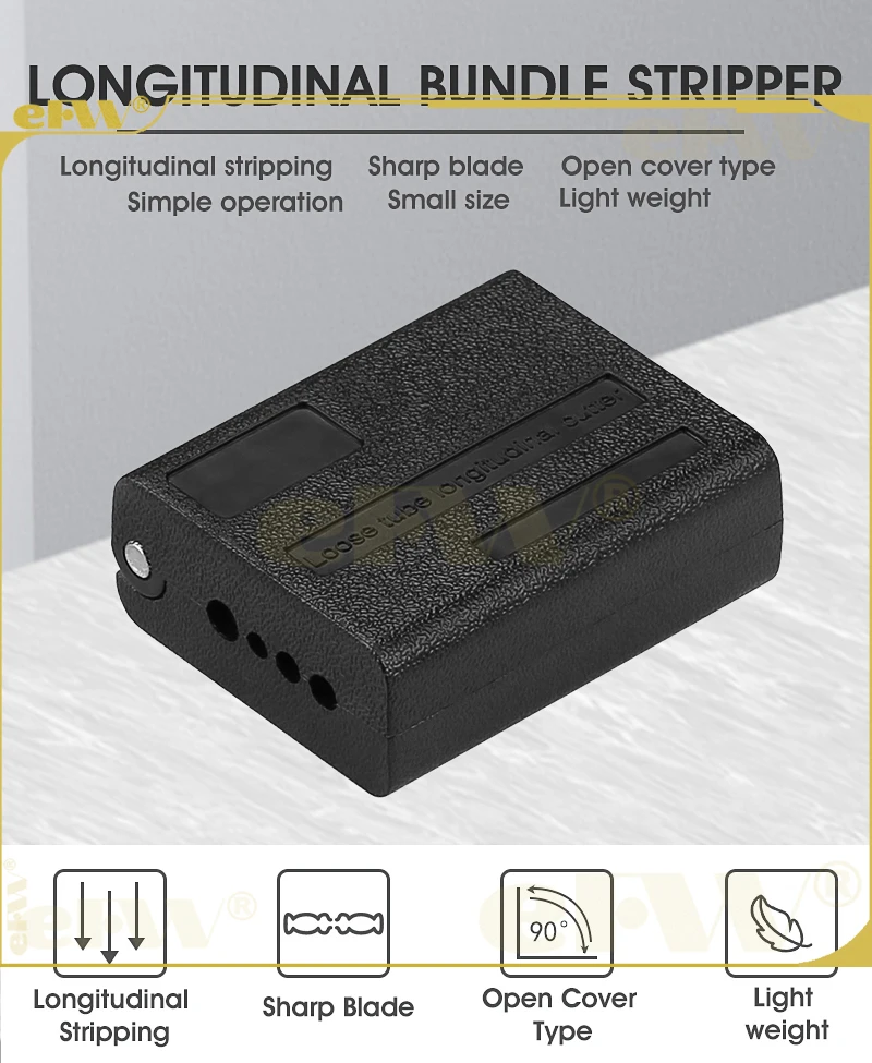 

Fiber Jacket Sheath Slitter 1.5-3.3mm Optic Tool Beam Tube Stripper Longitudinal Stripping Tool