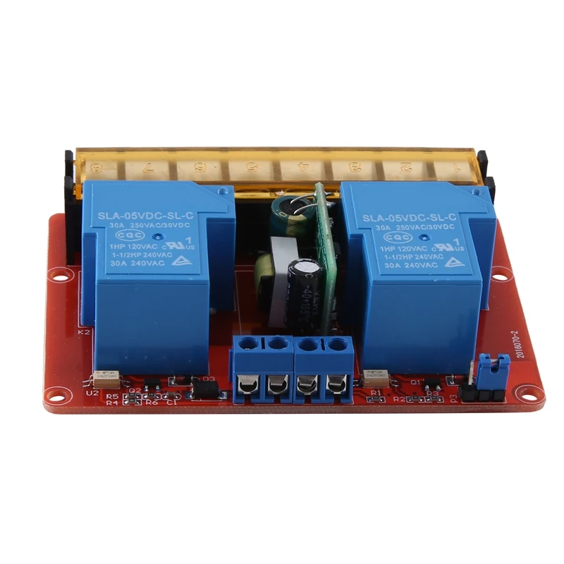 1 Pcs 2 Channel Relay Module 30A High-Low Level Trigger Control Relay Module Relay Switch Board