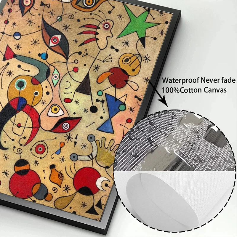 الحديثة جوان ميرو السريالية الفن الملصقات والمطبوعات حائط لوح رسم صور مجردة ديكور غرفة المنزل ديكور كوادروس #6