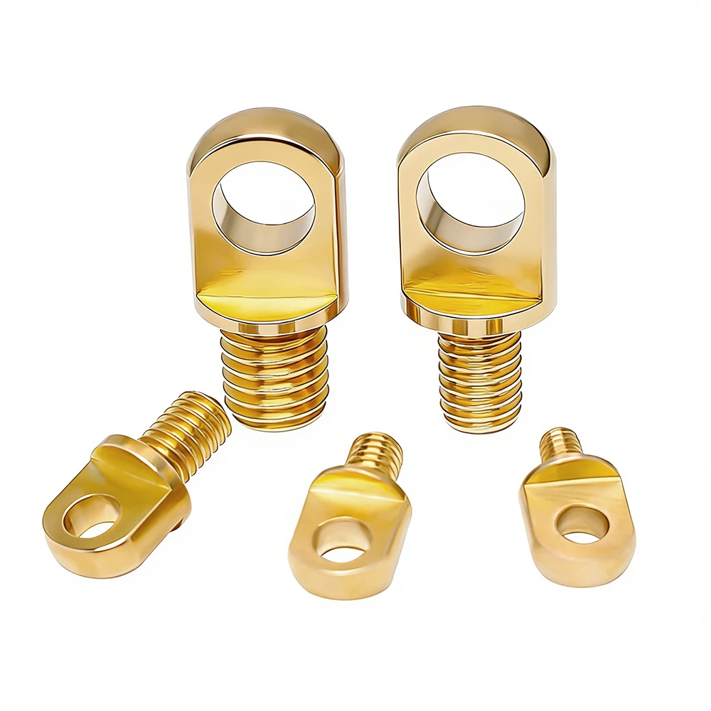 Copper Lifting Ring Eye Bolt M3-M10 10/50PCS Brass Ear Screw for Wire Rope Plant Light Drone Suspension DIY Hardware