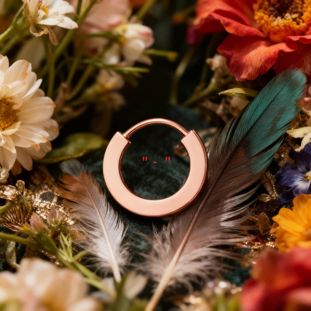 

Rose gold single earrings simple and atmospheric fashion [gift] Fashion Jewelry