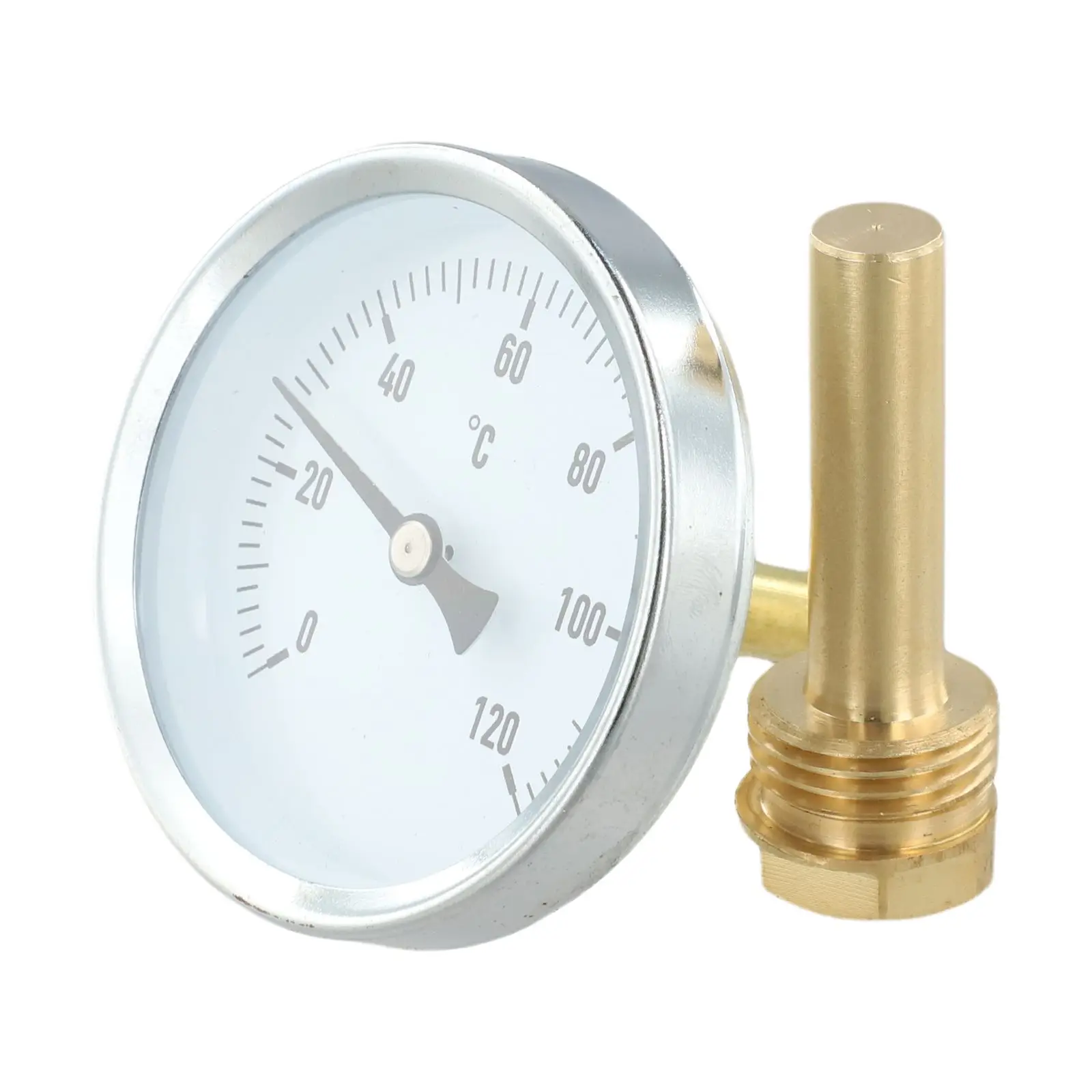 Analog Thermometer Bimetallic Thermometer Copper Sleeve 56mm for dial Diameter 63mm Easy Reading Suitable For Various
