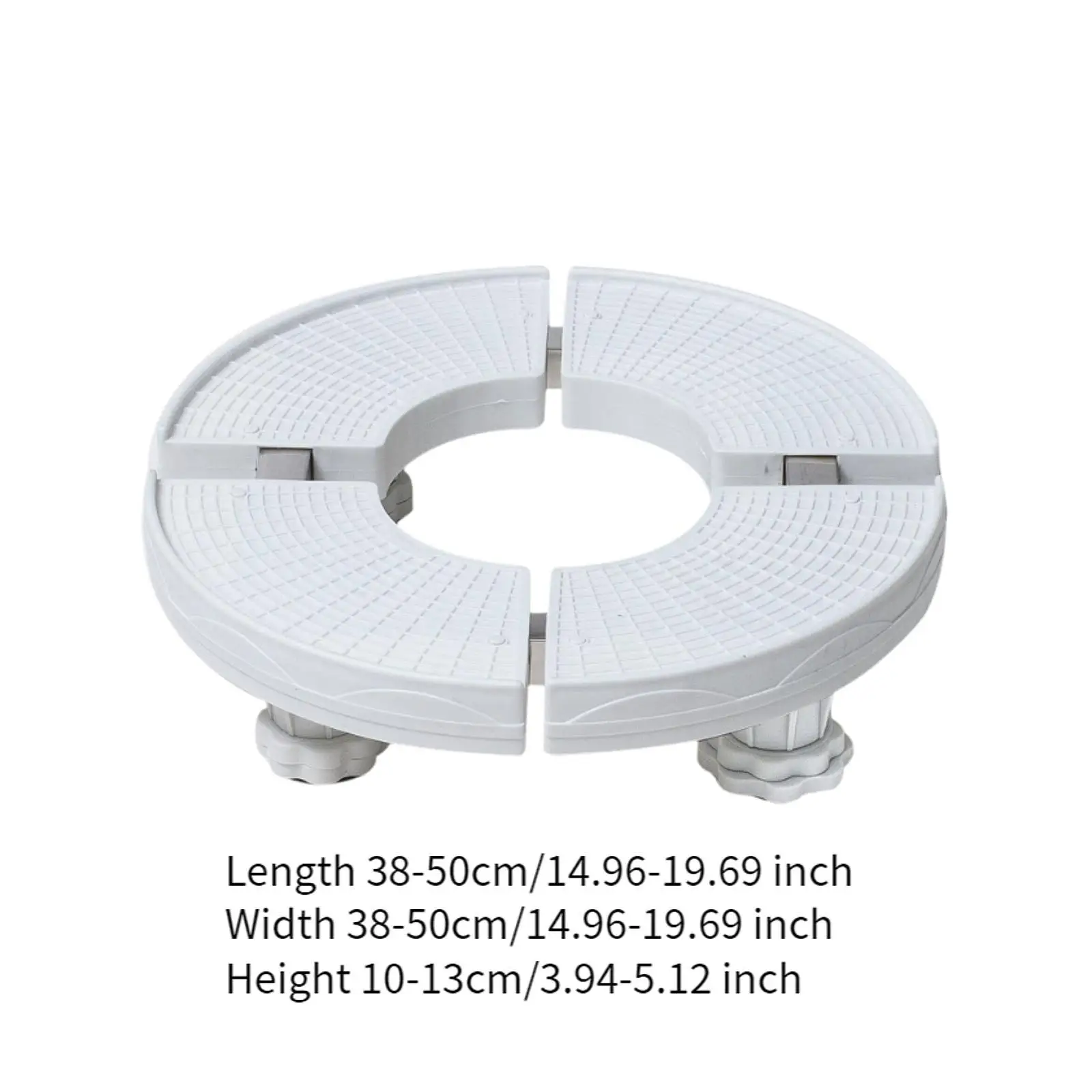قاعدة مكيف الهواء قطر دائري 38-50 سم قاعدة متحركة متعددة الوظائف