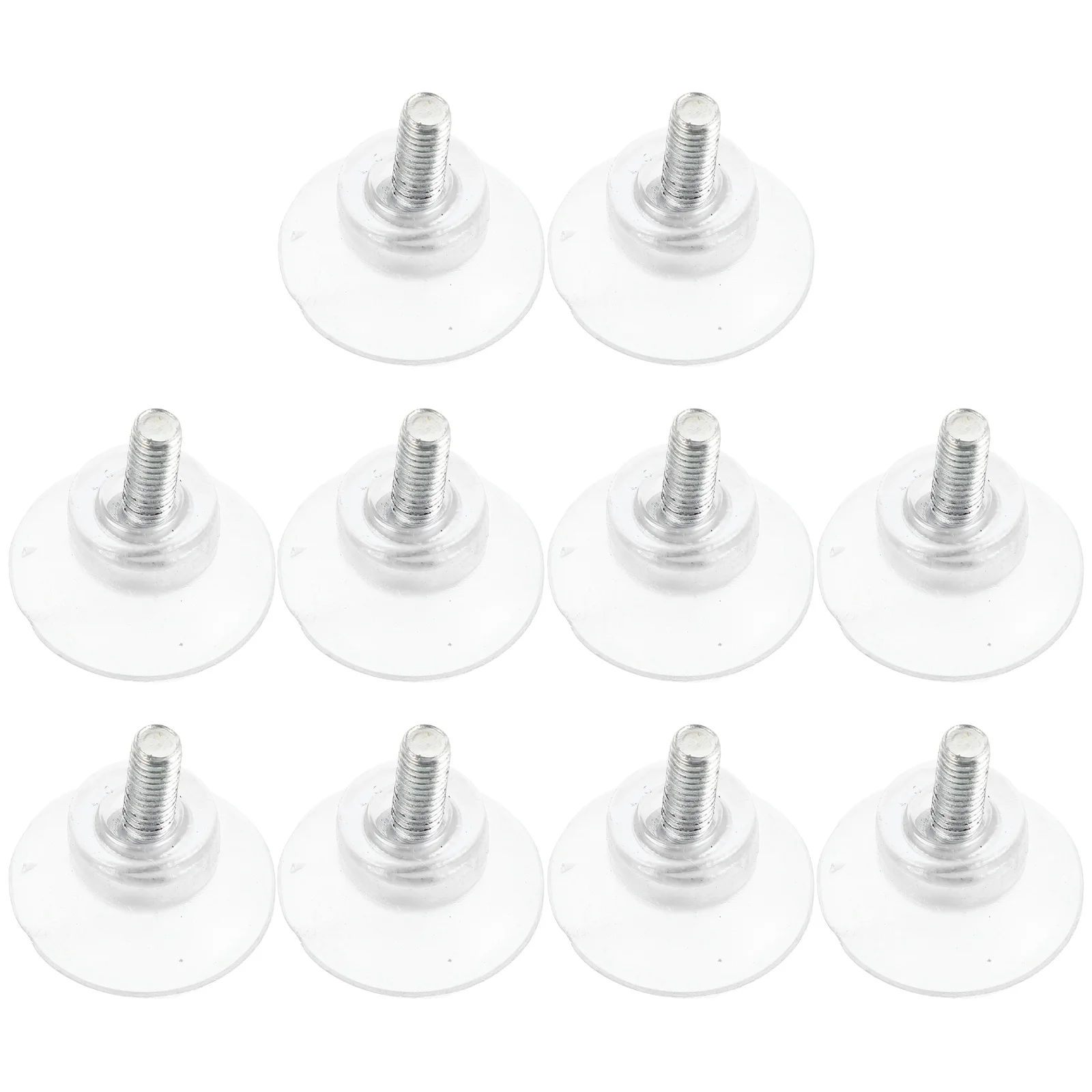 

10Pcs Glass Tabletop Bumpers Non Slip Suction Cups Soft Gel Pads Table Spacers Clear Suction Pads for Glass Tables