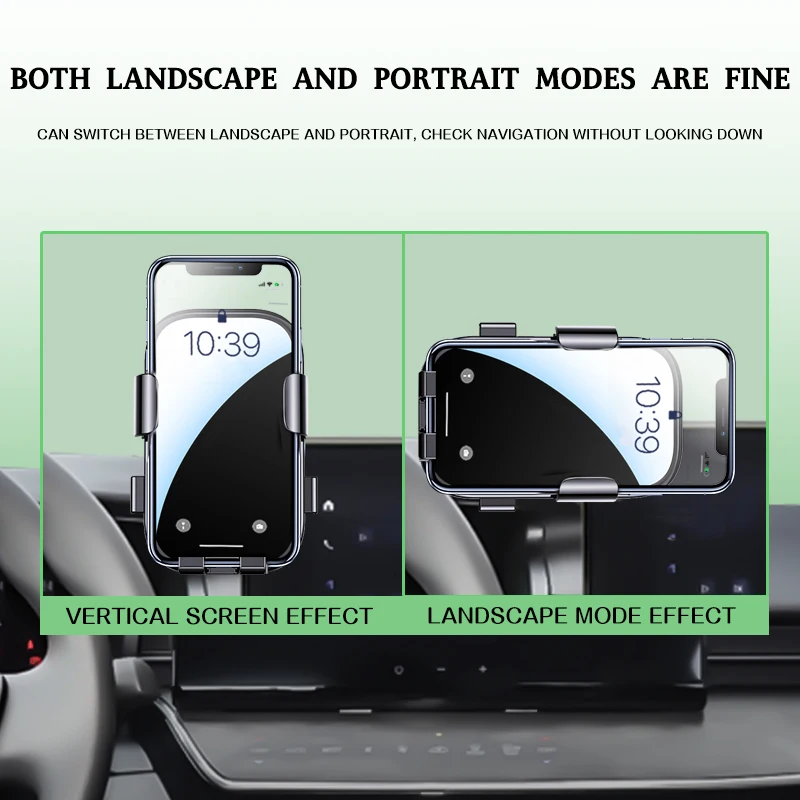In-Car Phone Mount for 2019–2027 Left-Hand Drive Toyota Corolla (E170/E180/E210); Compatible with 8/9/12.9-Inch Center Displays.