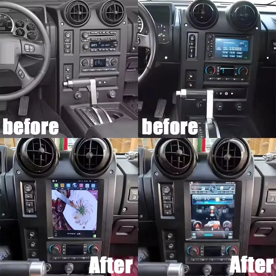 

Carplay радио Android 15 для Hummer H2 2003 ~ 2009 плеер автомобильный мультимедийный стереоприемник автостерео Navi головное устройство Carplay