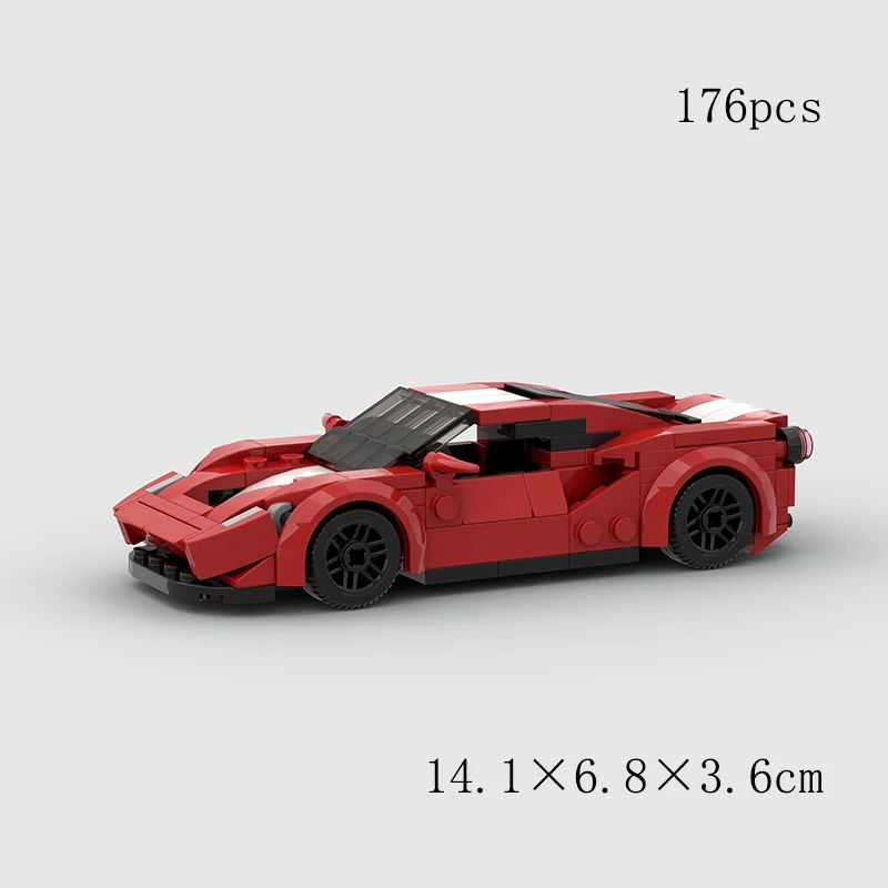 MOC Car 176 PCS F1 Racing Vehicle model Building Block Speed Champions Super Race brick Christmas Thanksgiving Day Gift toy City