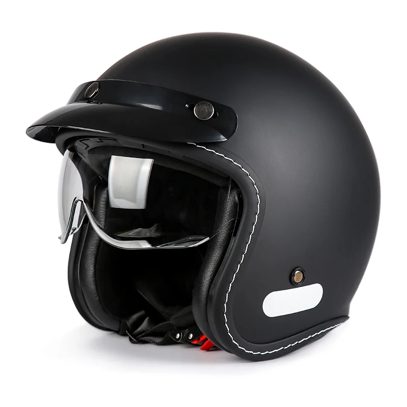 

Vgv Lightweight Retro Open Face Half Helmet 3/4 Helmet for Men&女士 Dot Approved Suitable for Adults&儿童 Convenient Riding
