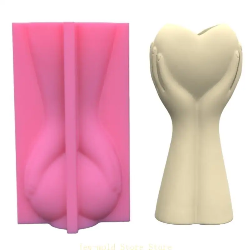 

C71B Силиконовая плесень DIY садовый бетон цветочный ванна подсвечник