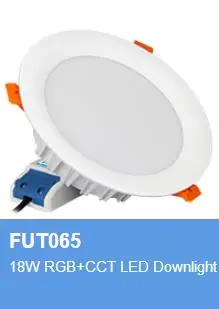 Milight AC100 - 240V 6W 9W 12W 15W 18W 25W RGB+CCT LED Downlight Waterproof Ceiling Spotlight FUT061 062 063 064 065 066 068 069