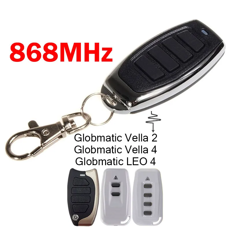 Compatible Globmatic Vella 2 Vella 4 LEO 4 868MHz Garage Door Opener Remote Control Command Transmitter Vella2 Vella4