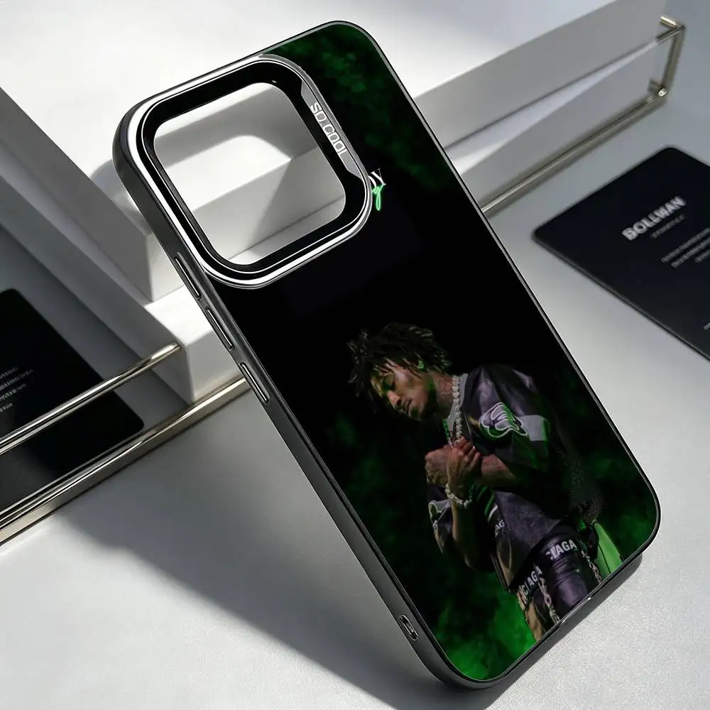 Stylish R-Rapper nba youngboy  Candy Matte Shockproof Case for iPhone 16 15 14 13 12 11 Pro XS Max Plus SE Black