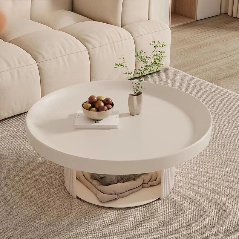 Modern Round Coffee Table With Storage Trendy Minimalist French Coffee Table Living Room Glam Table De Salon Home Furniture