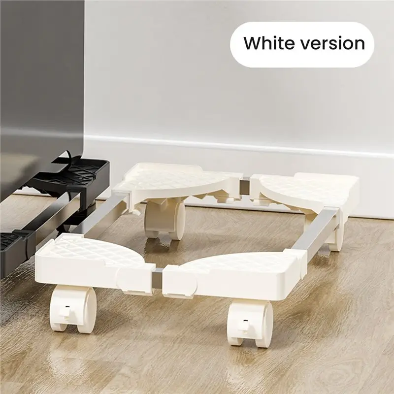 ABWR-PC Tower Stand With Rolling Caster Wheels, Adjustable Mobile CPU Holder, Computer Tower Mounting Base, Floor Riser Bracket