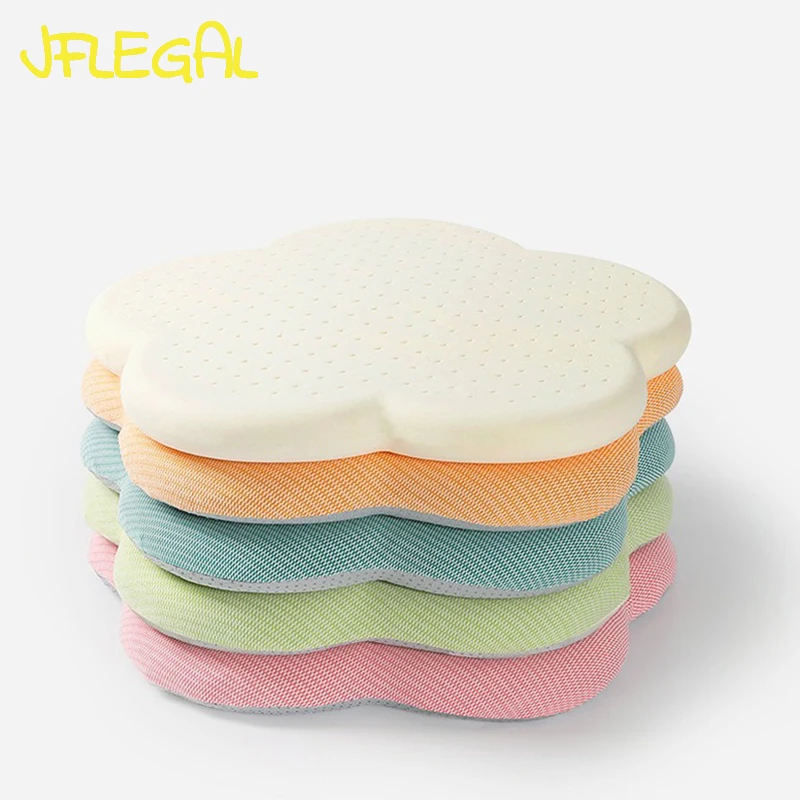 

JFLEGAL Thailand Natural Latex Flower Shaped Plush Seat Cushion, Petal Tatami Mat, Floor Mat, Office Seat, 45x45x4cm Cojin