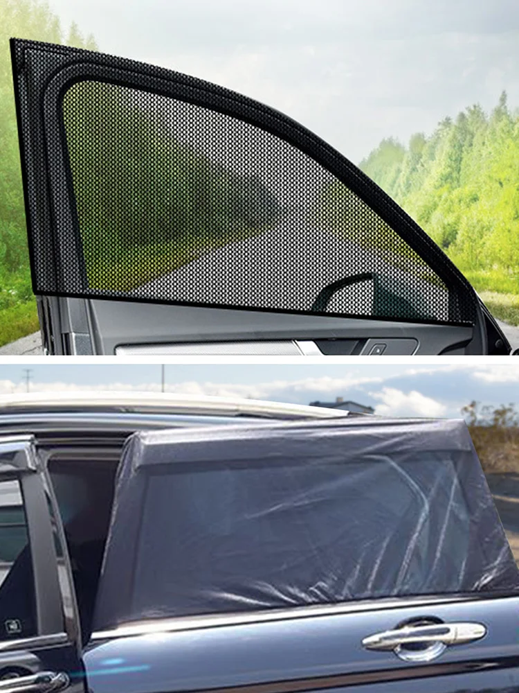 2Pcs Car Window Shade Car Window Sunshade Cover for Baby | Universal Fit Shade Breathable Mesh Car Curtains Window Net Car  Door