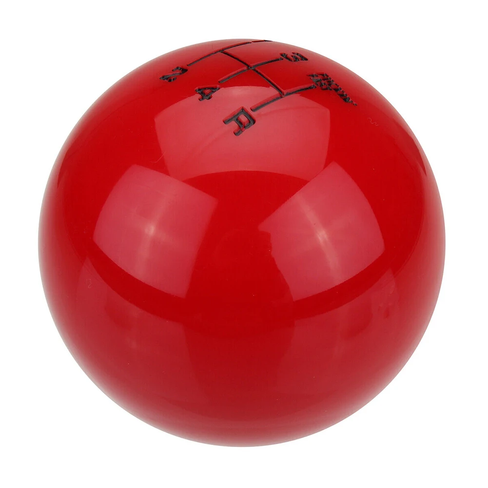 Manual Transmission 5 Speed Round Ball Shift Knob with 3 Thread Adapters Designed for Improved Shift Throw and Driving