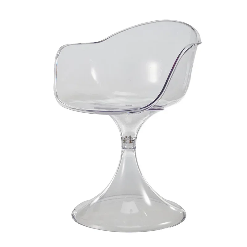 Acrylic dining chair light luxury Internet celebrity living room home leisure negotiation back chair Nordic small apartment
