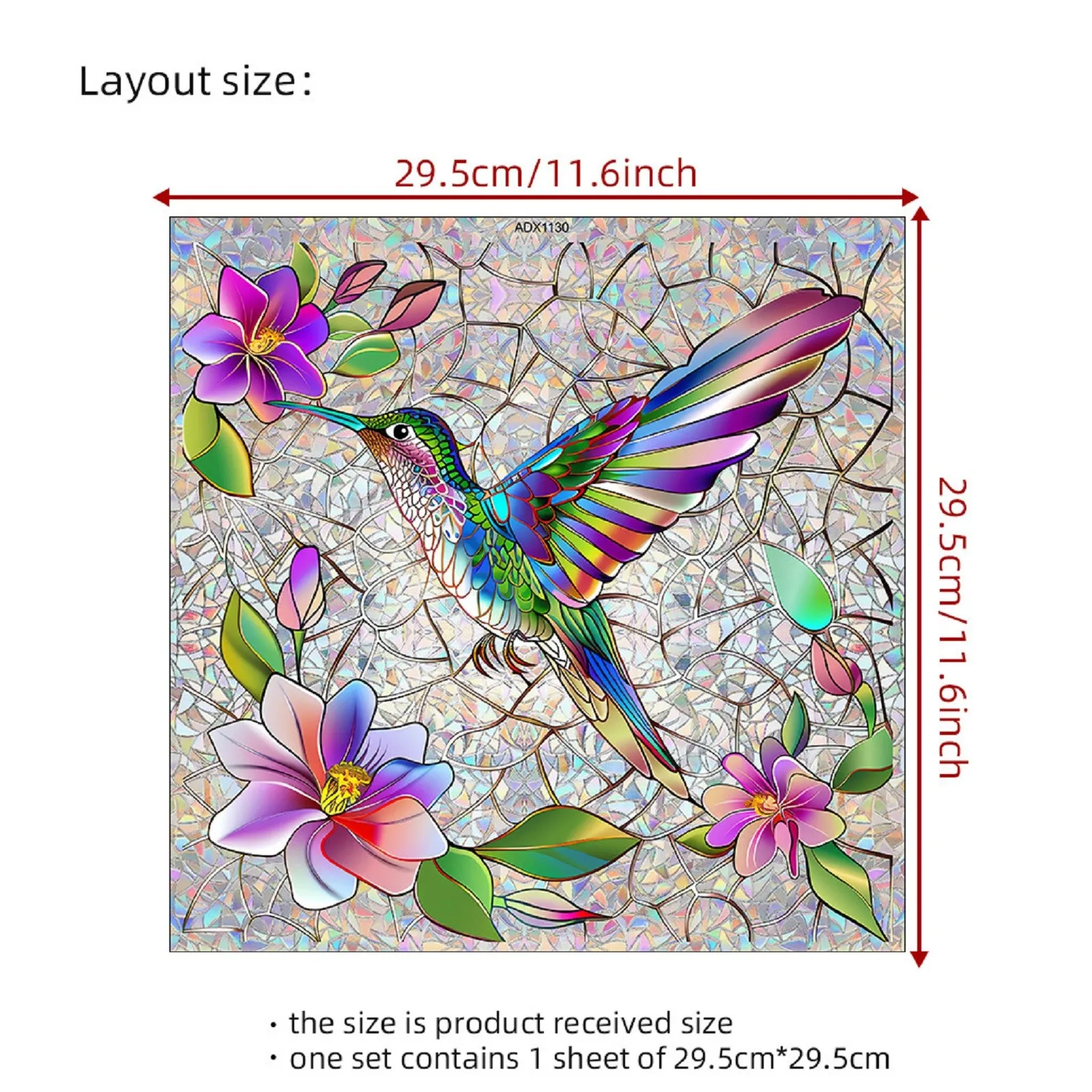 عطلة ملصق الزجاج الملون الطيور والزهور الفنية رائع ملصقات جدار المنزل الفن DIY بها بنفسك لوحة على الحائط لتزيين المنزل الهدايا