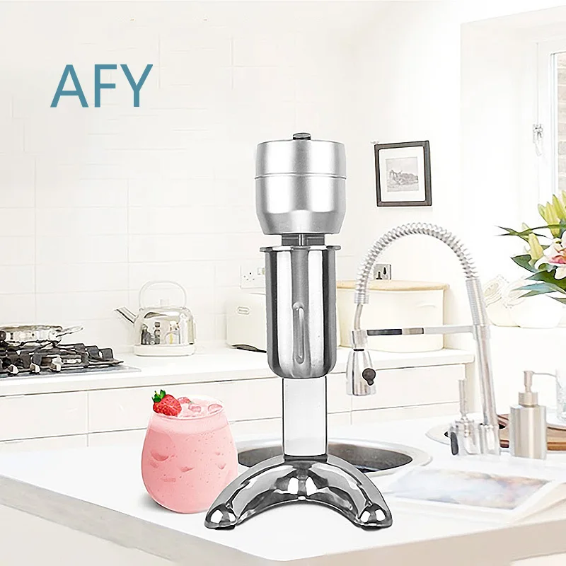 Electric Blender for Kitchen Home and Commercial Use Single Head Milkshake Mixer Stainless Steel Milk Mixing Machine for