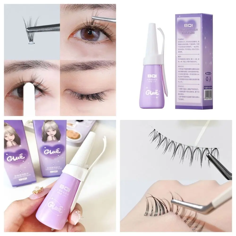 With Y-shaped Fork Fast Drying Lash Glue Sticky Invisible Fake Eyelash Glue Natural Long Lasting Liquid Eyelash Glue Women