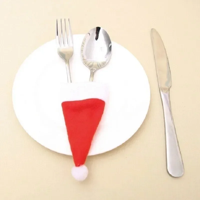 Santa hat cutlery holder image 3