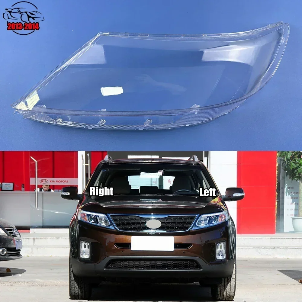 

For Kia Sorento 2013 2014 Front Headlamp Cover Transparent Mask Lamp Shade Headlight Shell Lens Replace The Original Lampshade