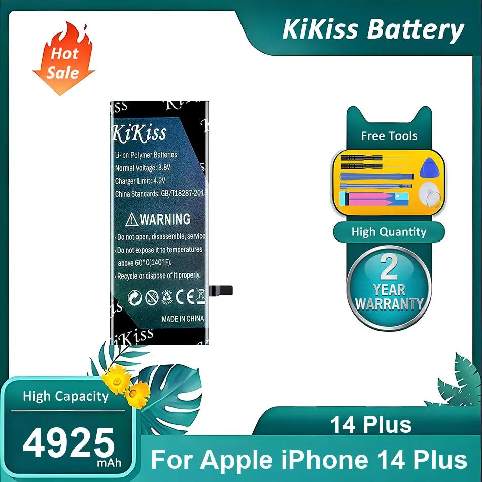 

Надежная батарея для мобильного телефона Apple iPhone 14 Plus, 14 Plus, 4925 мАч