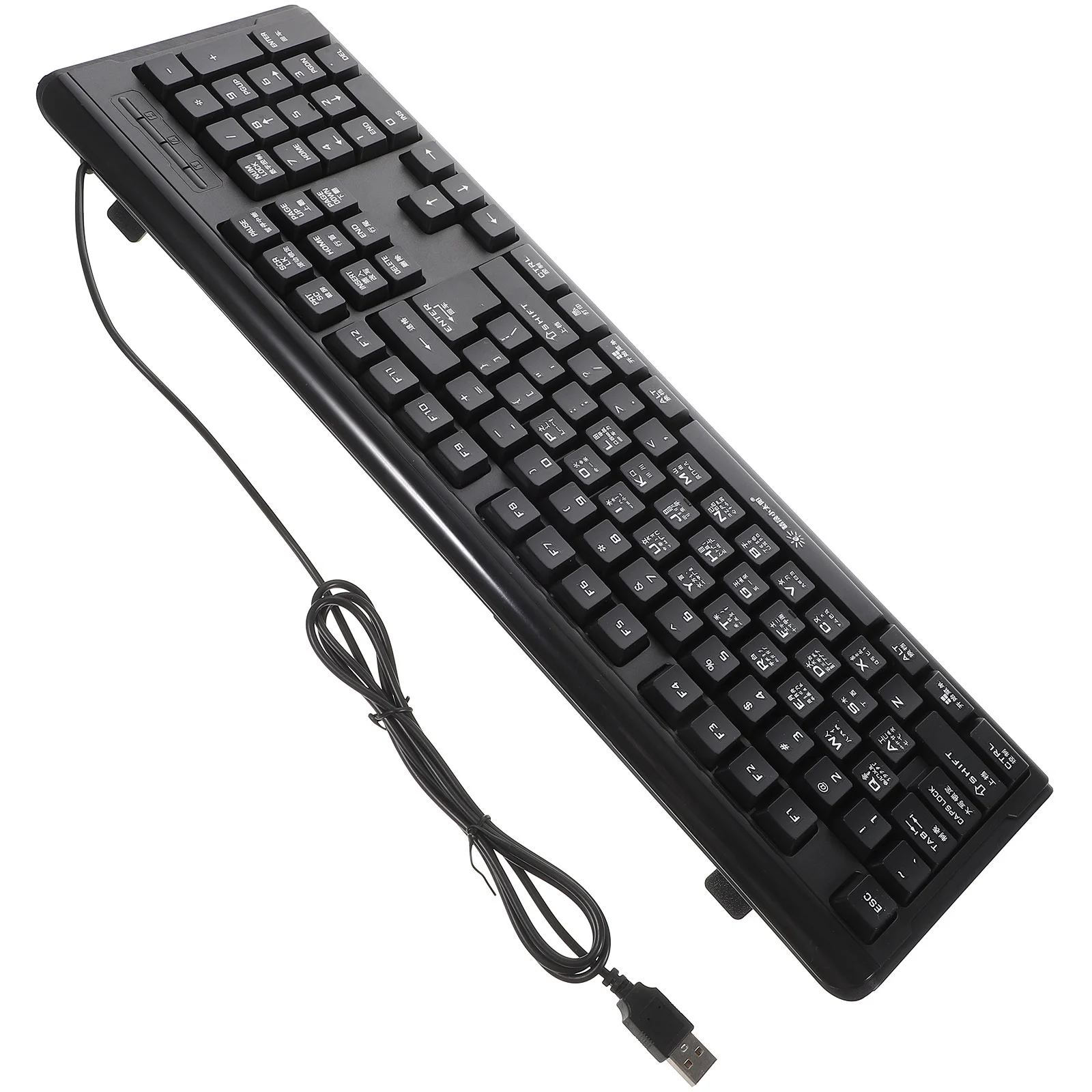 

USB Wired Zhuyin Character Keyboard Durable Multi-Language Compatible Home Office Gaming Full Size Gaming Keyboard