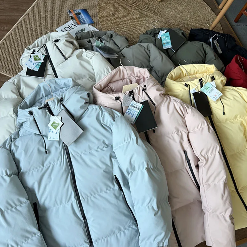 سترة دافئة بغطاء للرأس سميكة للجنسين للتخييم في الهواء الطلق، سترة قطنية دافئة ومقاومة للرياح ومقاومة للماء