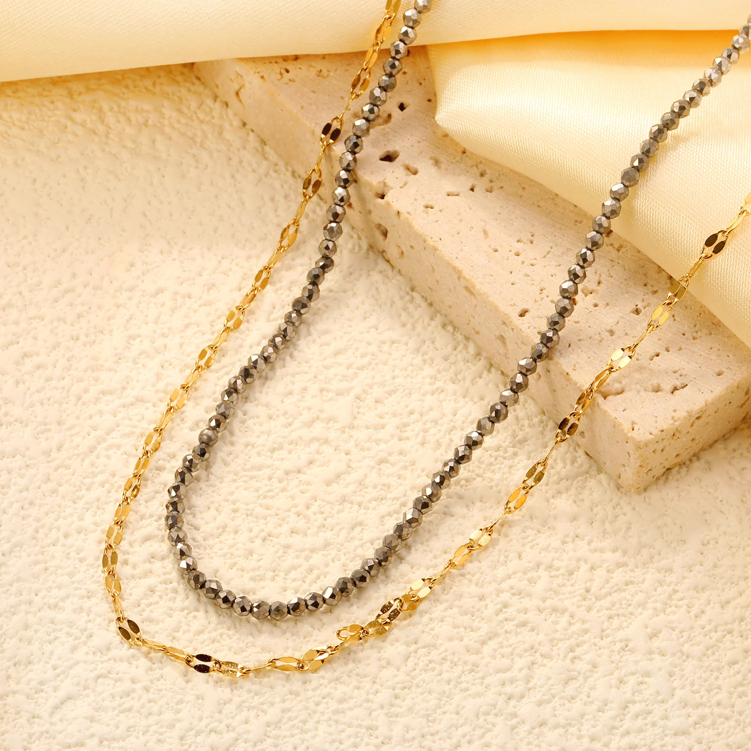 ASONSTEEL Vintage dwuwarstwowe – Layered Pendant Necklace Aesthetic recenzja i cena